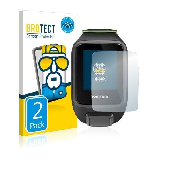 Full-Cover Displayschutzfolie für TomTom Runner 3 Music