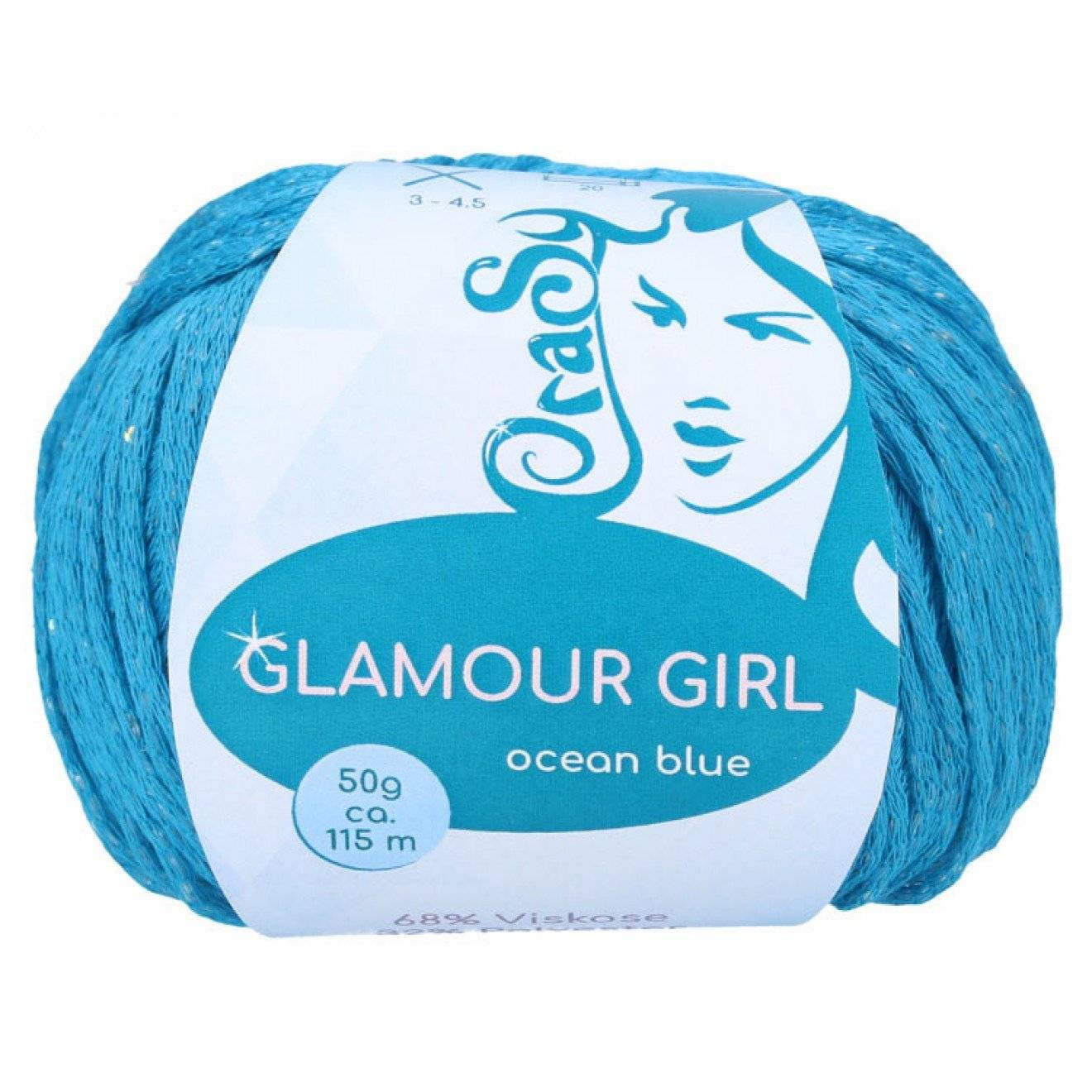 Glamour Girl Cablé-Garn ocean blue ca. 115 m 50 g