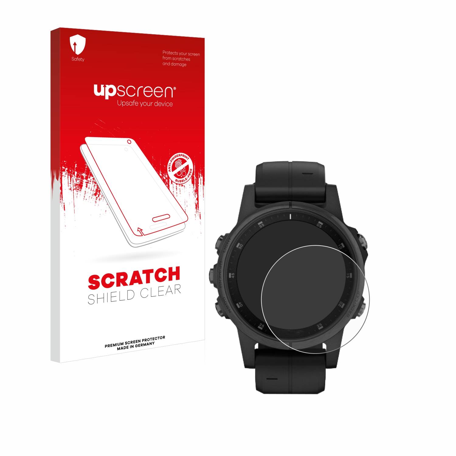 upscreen Scratch Shield Schutzfolie für Garmin Fenix 5S Plus (42 mm)