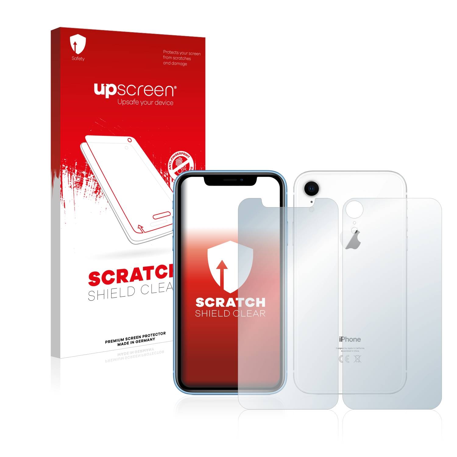 upscreen Scratch Shield Schutzfolie für Apple iPhone XR (Display+Rückseite)