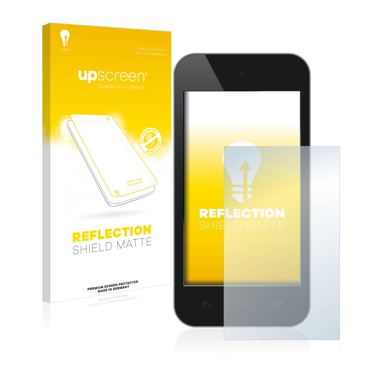 upscreen Reflection Shield Matt Schutzfolie für Standardgrößen mit 4 Zoll Displays [89 mm x 50.2 mm, 16:9]
