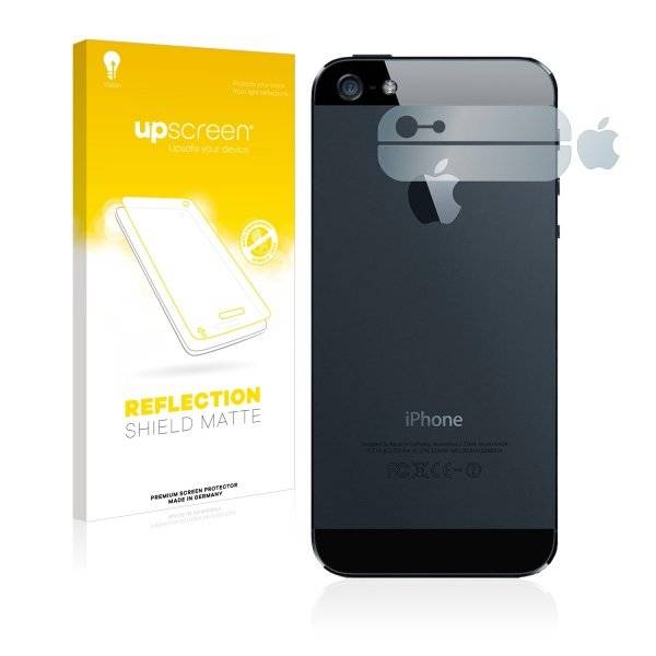 Premium Displayschutzfolie für Apple iPhone 5 Rückseite (Glasflächen + Logo)