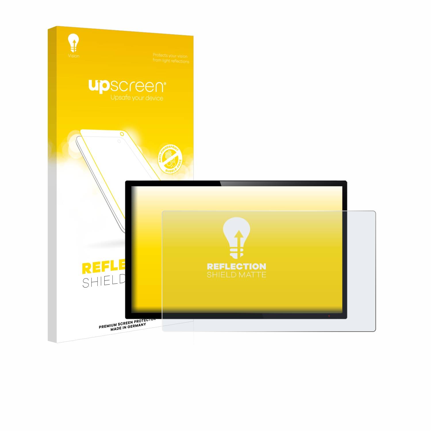 upscreen Reflection Shield Matt Schutzfolie für Touch-Panel PCs mit 7 Zoll Displays [154.8 mm x 87 mm, 16:9]