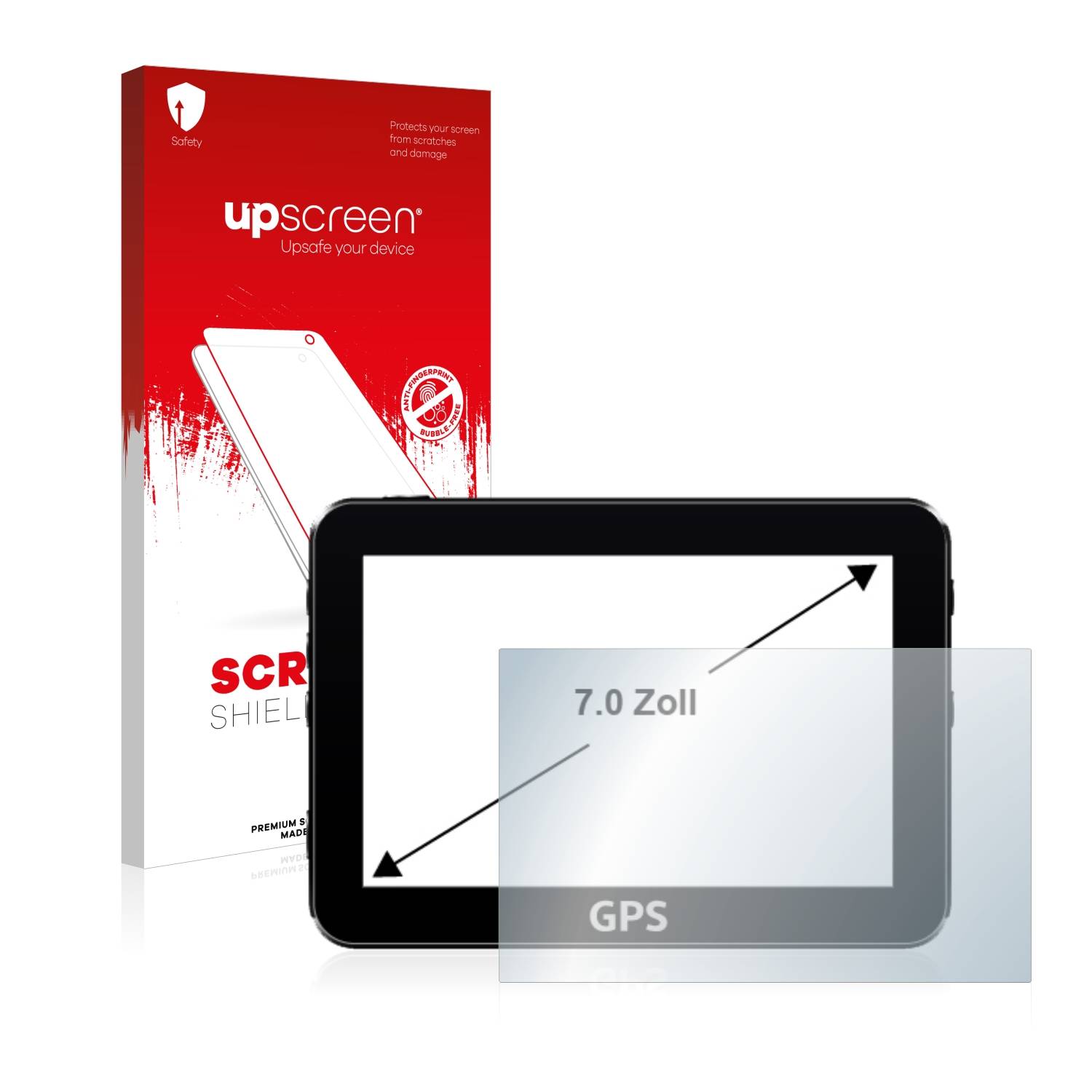 upscreen Scratch Shield Schutzfolie für Navigation mit 7 Zoll Displays [152.5 mm x 91.5 mm, 15:9]