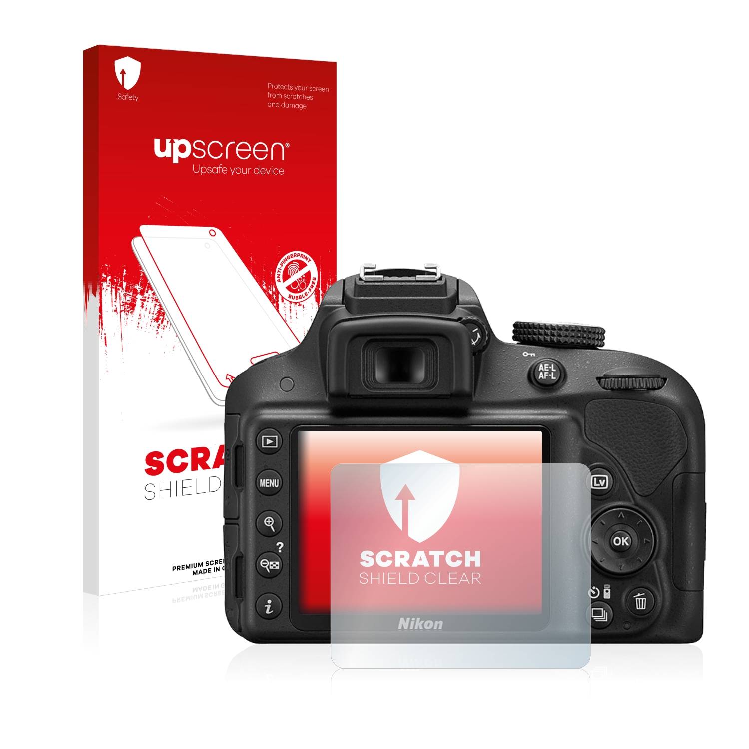 upscreen Scratch Shield Schutzfolie für Nikon D3300