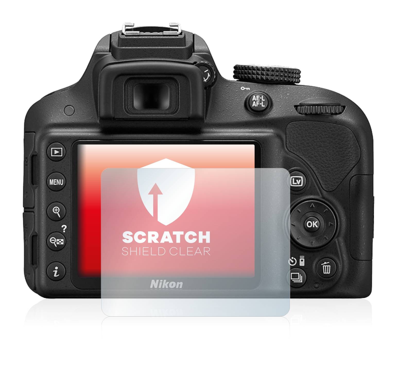 upscreen Scratch Shield Schutzfolie für Nikon D3300