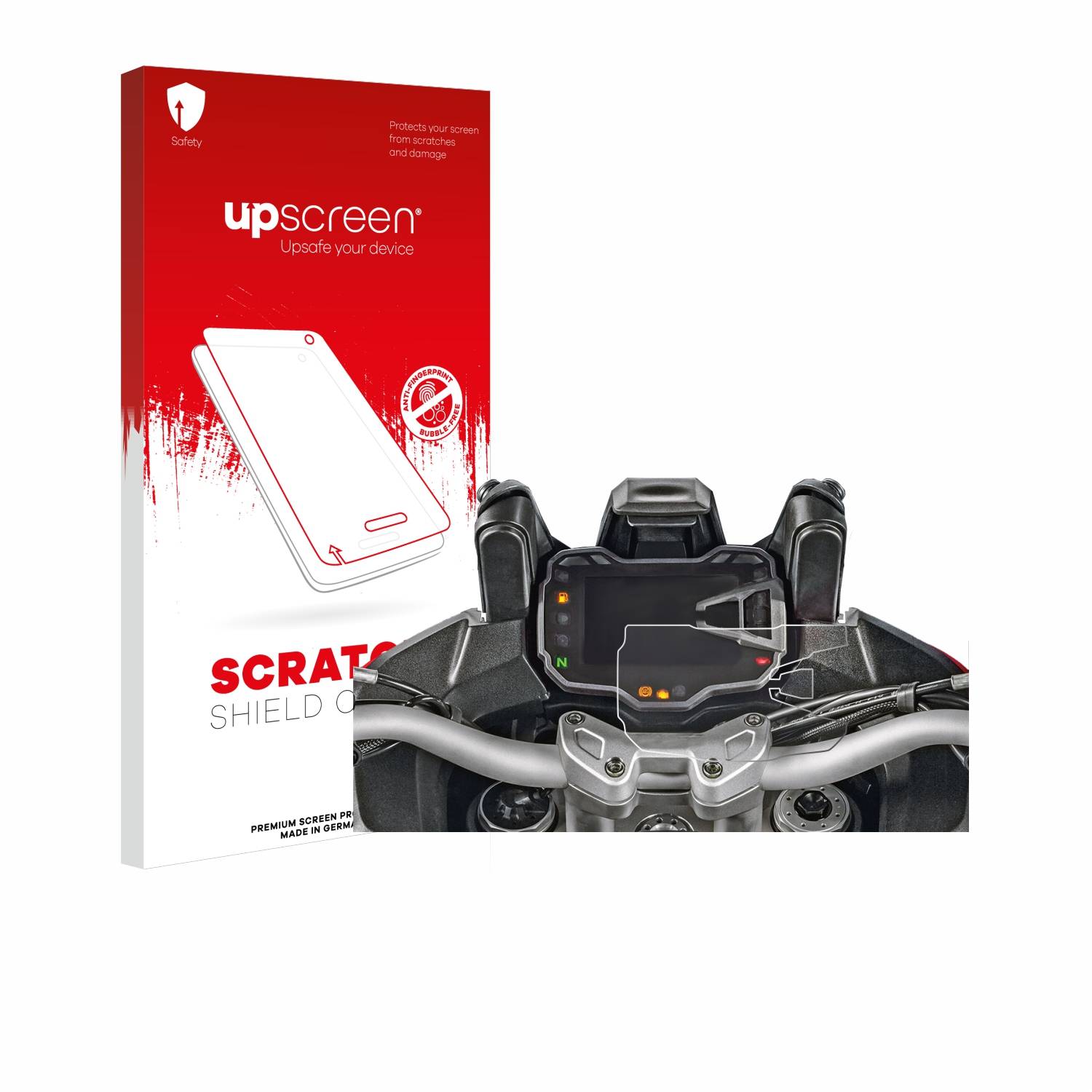 upscreen Scratch Shield Schutzfolie für Ducati Multistrada 1200S 2015 Tachoanzeige