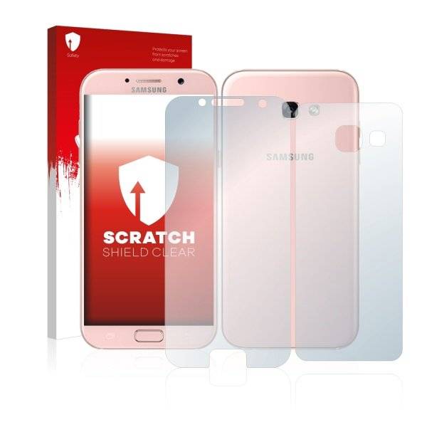 Displayschutzfolie für Samsung Galaxy A3 (Vorder + Rückseite, 2017)
