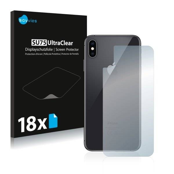 UltraClear Displayschutzfolie für Apple iPhone Xs (Rückseite)