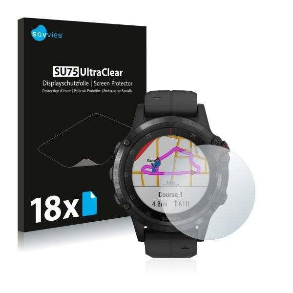 UltraClear Displayschutzfolie für Garmin fenix 5 Plus (47 mm)