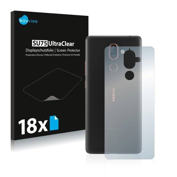 UltraClear Displayschutzfolie für Nokia 7 Plus (Rückseite)