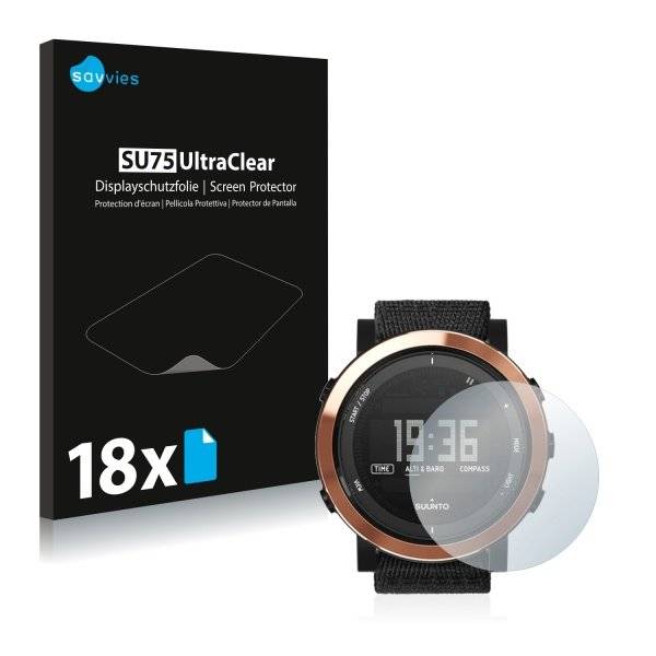 UltraClear Displayschutzfolie für Suunto Essential Ceramic Copper Black