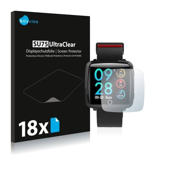 UltraClear Displayschutzfolie für CanMixs Smart Watch CM09