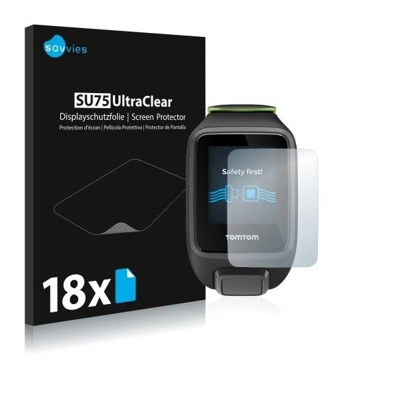 UltraClear Displayschutzfolie für TomTom Runner 3 Cardio
