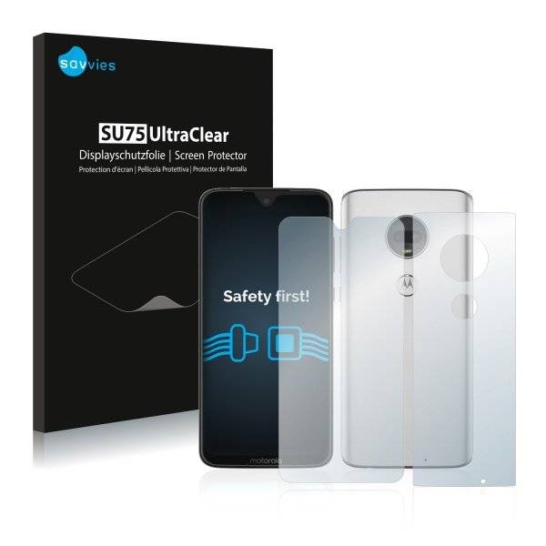 UltraClear Displayschutzfolie für Motorola Moto G7 (Vorder + Rückseite)