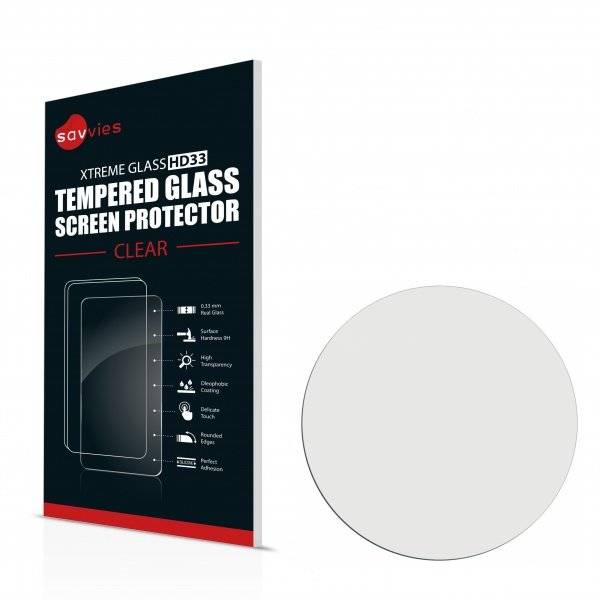 Savvies® Xtreme Glass HD33 Clear Panzerglasfolie für Suunto Elementum Aqua Black Rubber