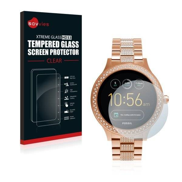 Savvies® Xtreme Glass HD33 Clear Panzerglasfolie für Fossil Q Venture