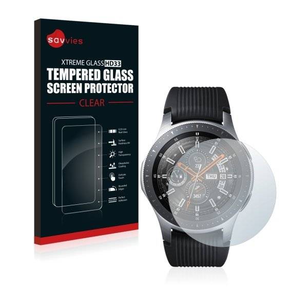 Savvies® Xtreme Glass HD33 Clear Panzerglasfolie für Samsung Galaxy Watch (46 mm)