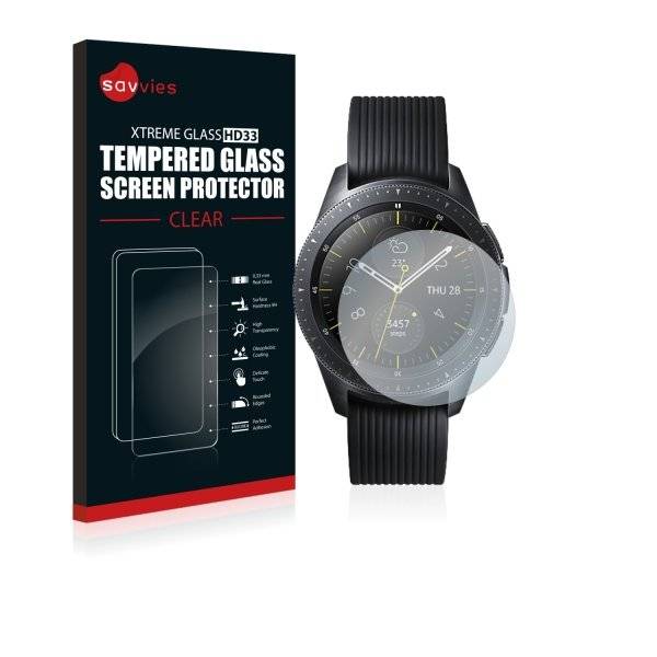 Savvies® Xtreme Glass HD33 Clear Panzerglasfolie für Samsung Galaxy Watch (42 mm)