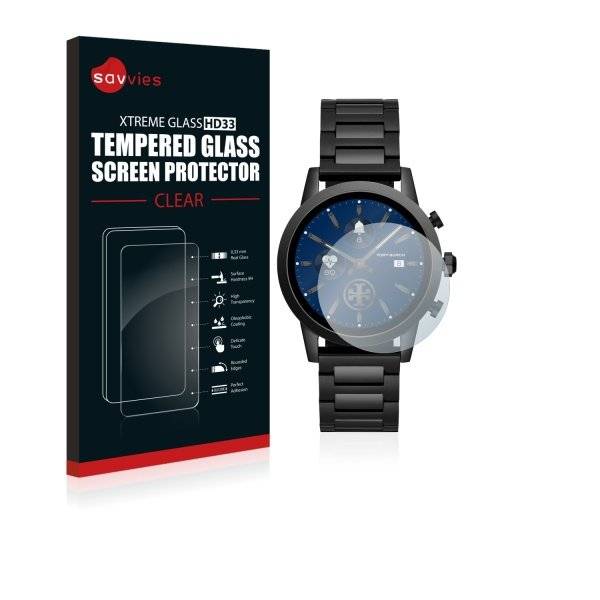 Savvies® Xtreme Glass HD33 Clear Panzerglasfolie für Tory Burch ToryTrack Gigi (40 mm)