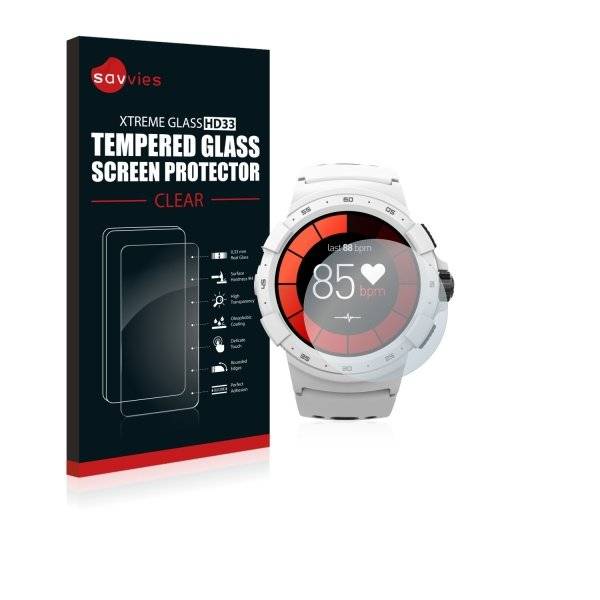 Savvies® Xtreme Glass HD33 Clear Panzerglasfolie für MyKronoz ZeSport 2