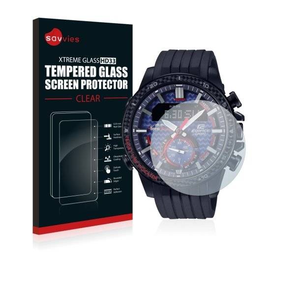 Savvies® Xtreme Glass HD33 Clear Panzerglasfolie für Casio ECB-800