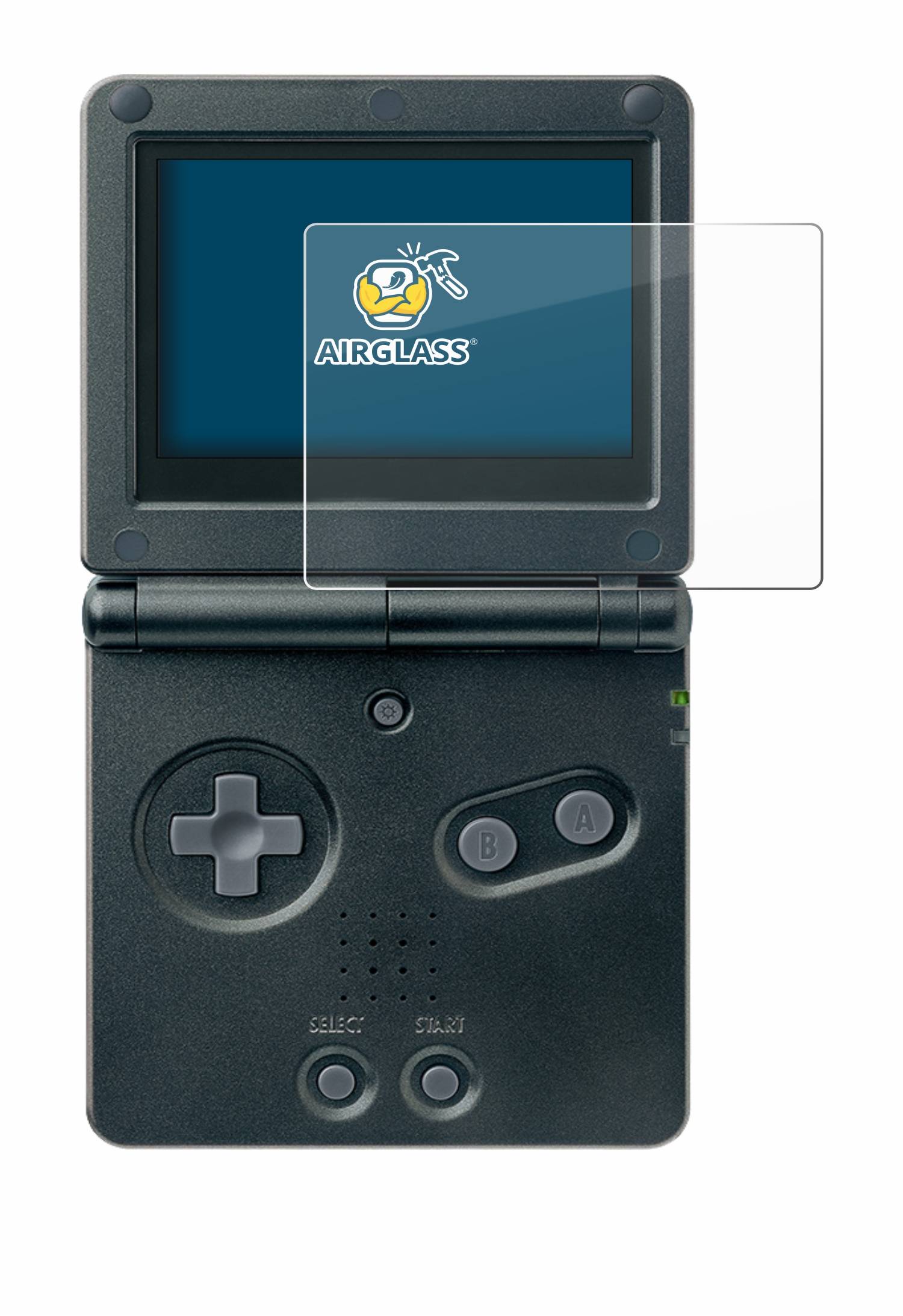 BROTECT AirGlass Glas Panzer-Folie für Nintendo Gameboy Advance GBA SP - Schutzglas