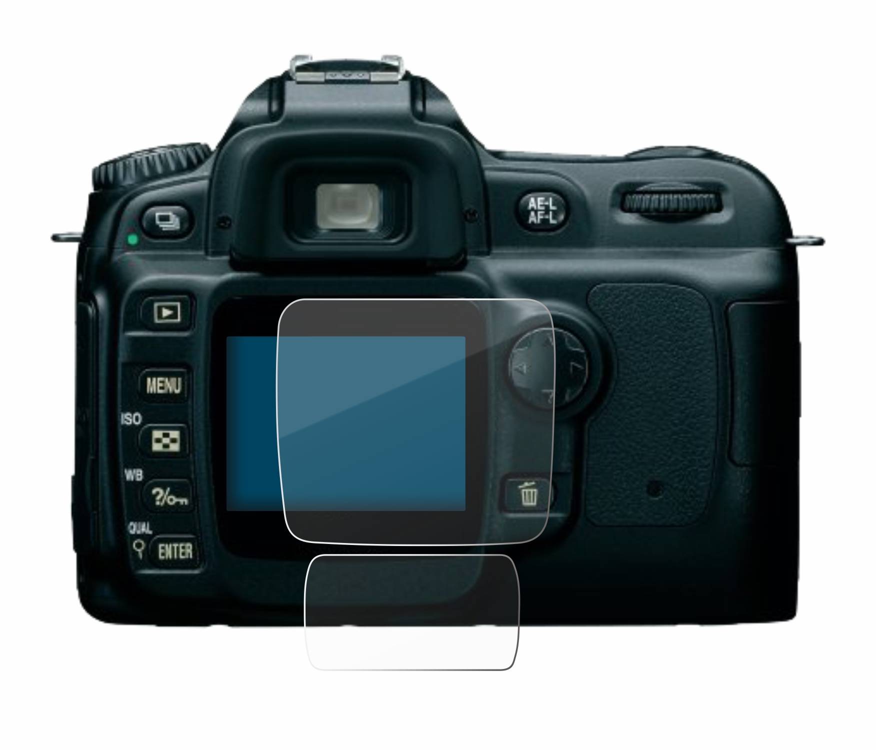 BROTECT AirGlass Glas Panzer-Folie für Nikon D50 - Schutzglas
