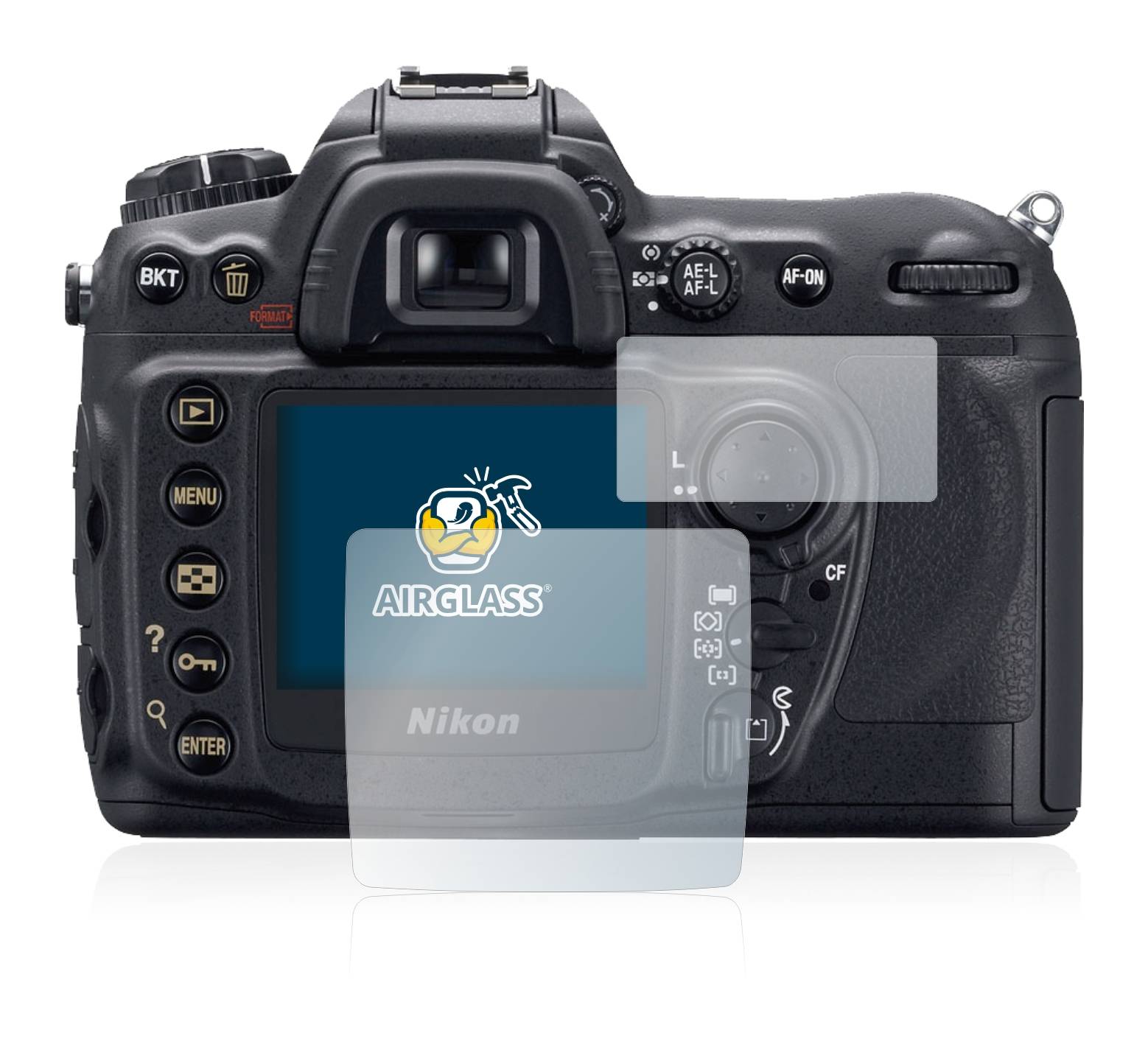 BROTECT AirGlass Glas Panzer-Folie für Nikon D200 - Schutzglas