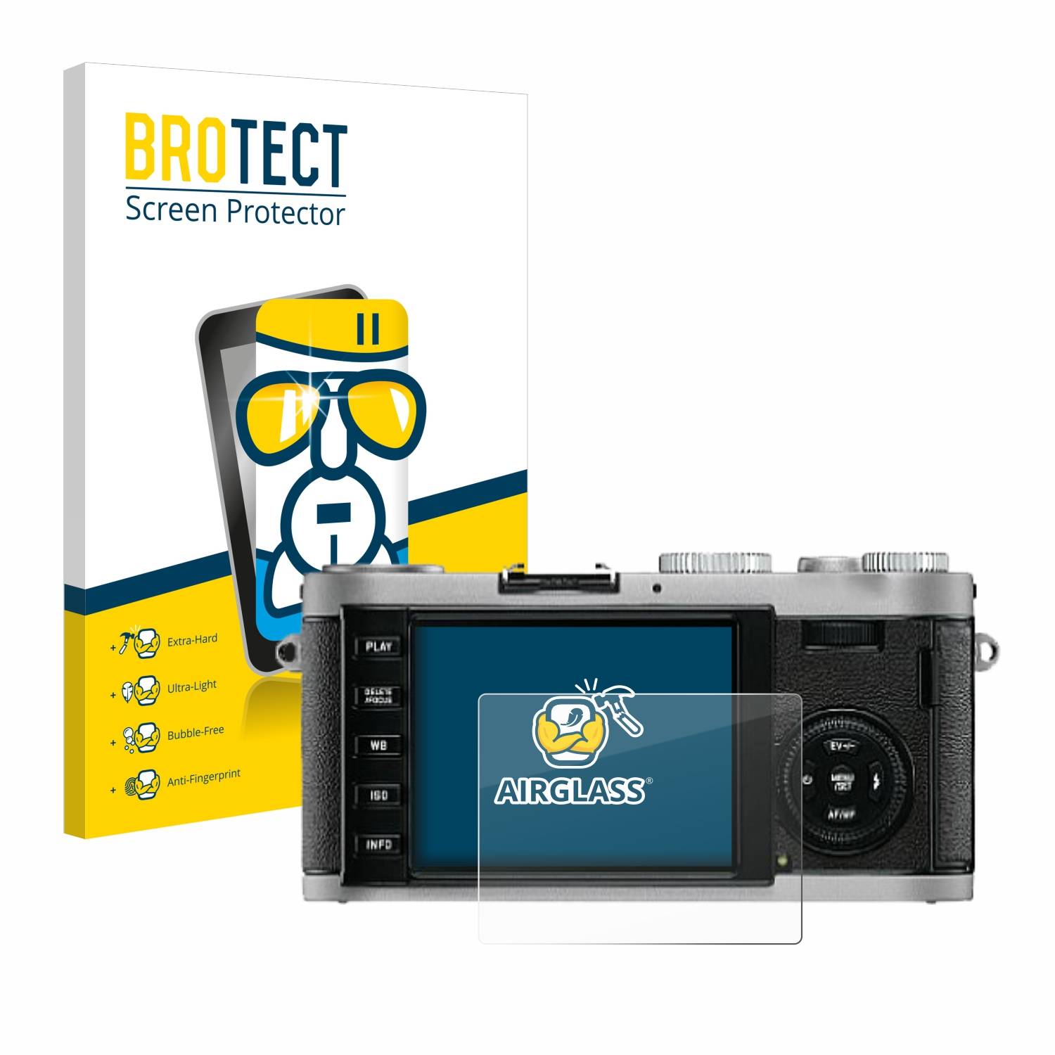 BROTECT AirGlass Glas Panzer-Folie für Leica X1 - Schutzglas