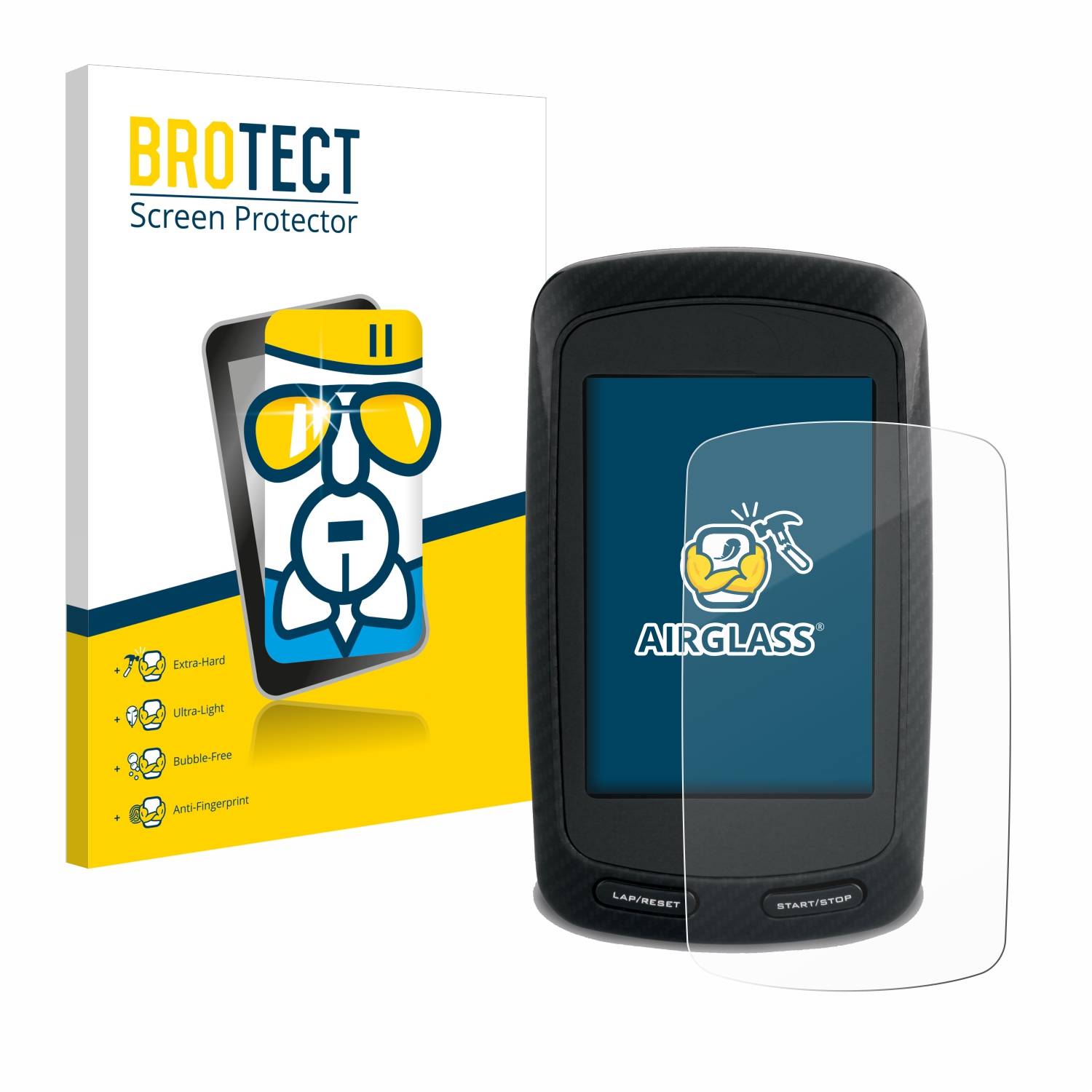 BROTECT AirGlass Glas Panzer-Folie für Garmin Edge 800 - Schutzglas