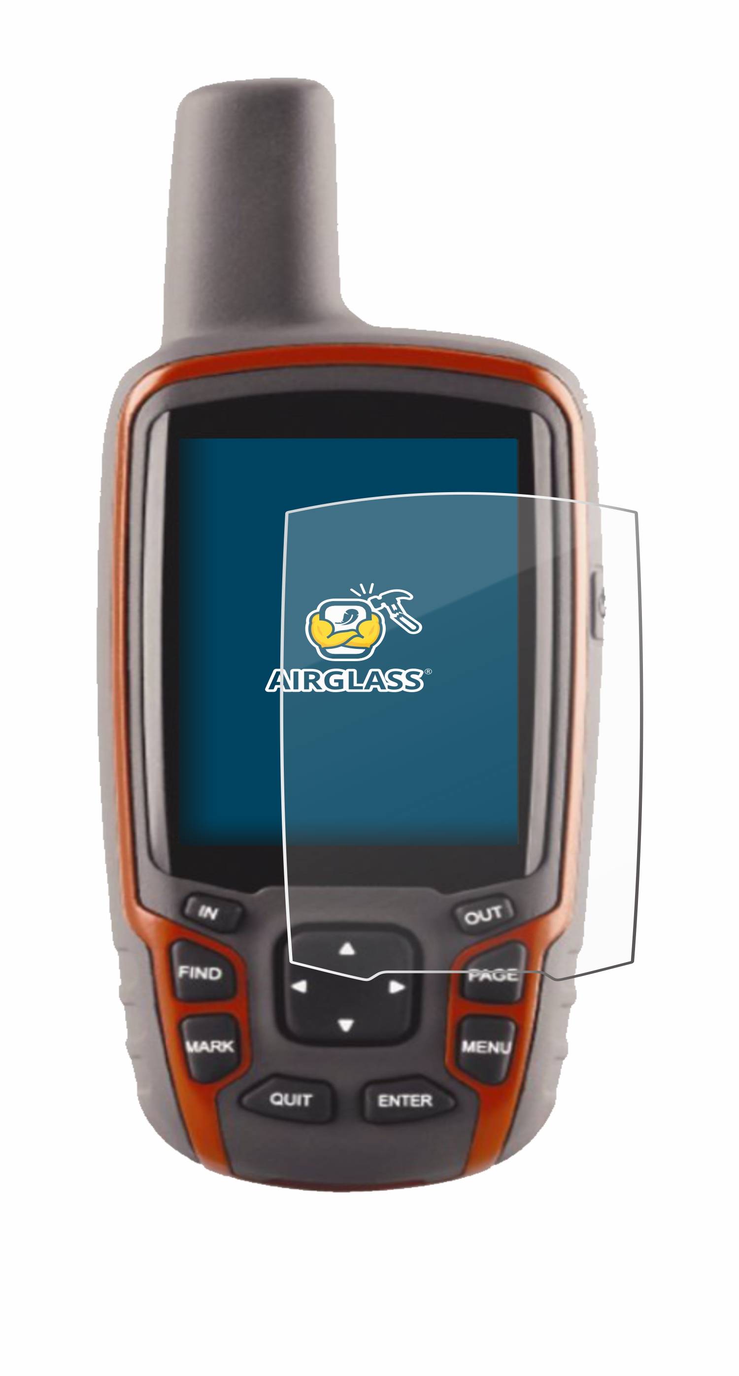 BROTECT AirGlass Glas Panzer-Folie für Garmin GPSMAP 62s - Schutzglas