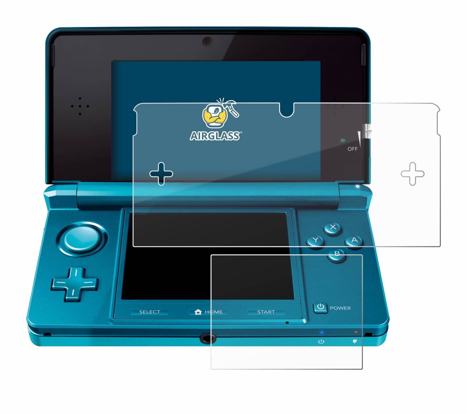 BROTECT AirGlass Glas Panzer-Folie für Nintendo 3DS - Schutzglas