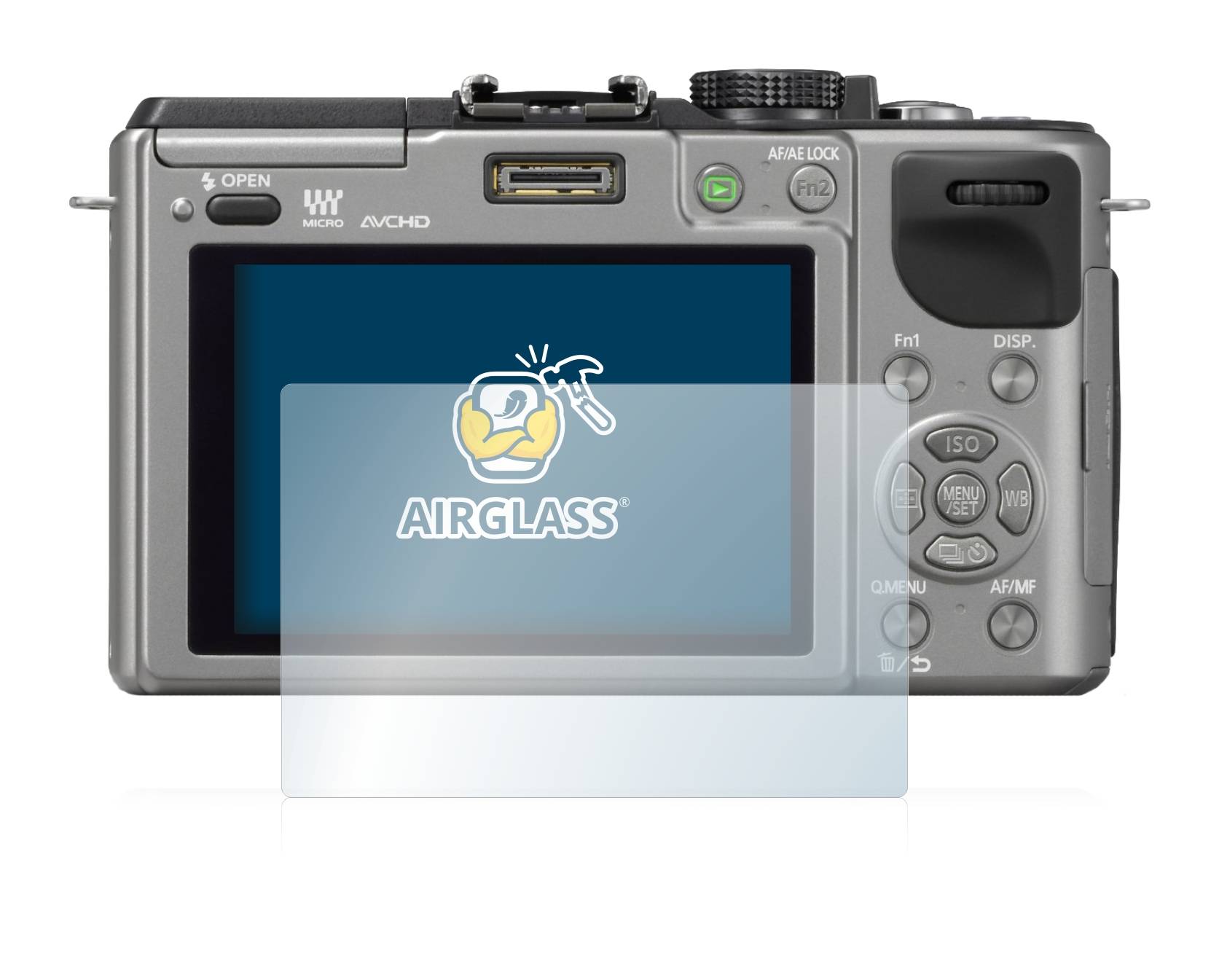 BROTECT AirGlass Glas Panzer-Folie für Panasonic Lumix DMC-GX1 - Schutzglas