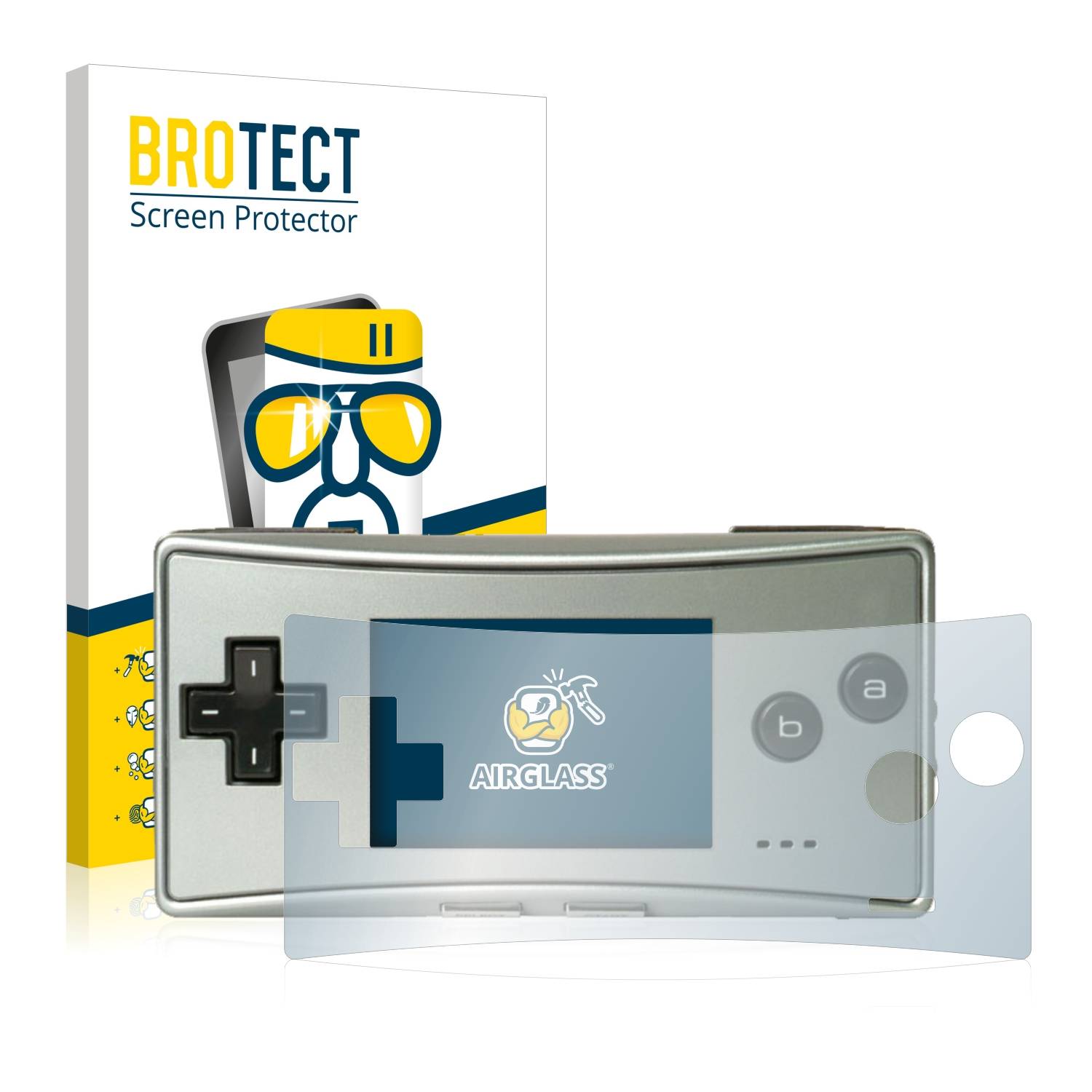 BROTECT AirGlass Glas Panzer-Folie für Nintendo Gameboy Micro - Schutzglas
