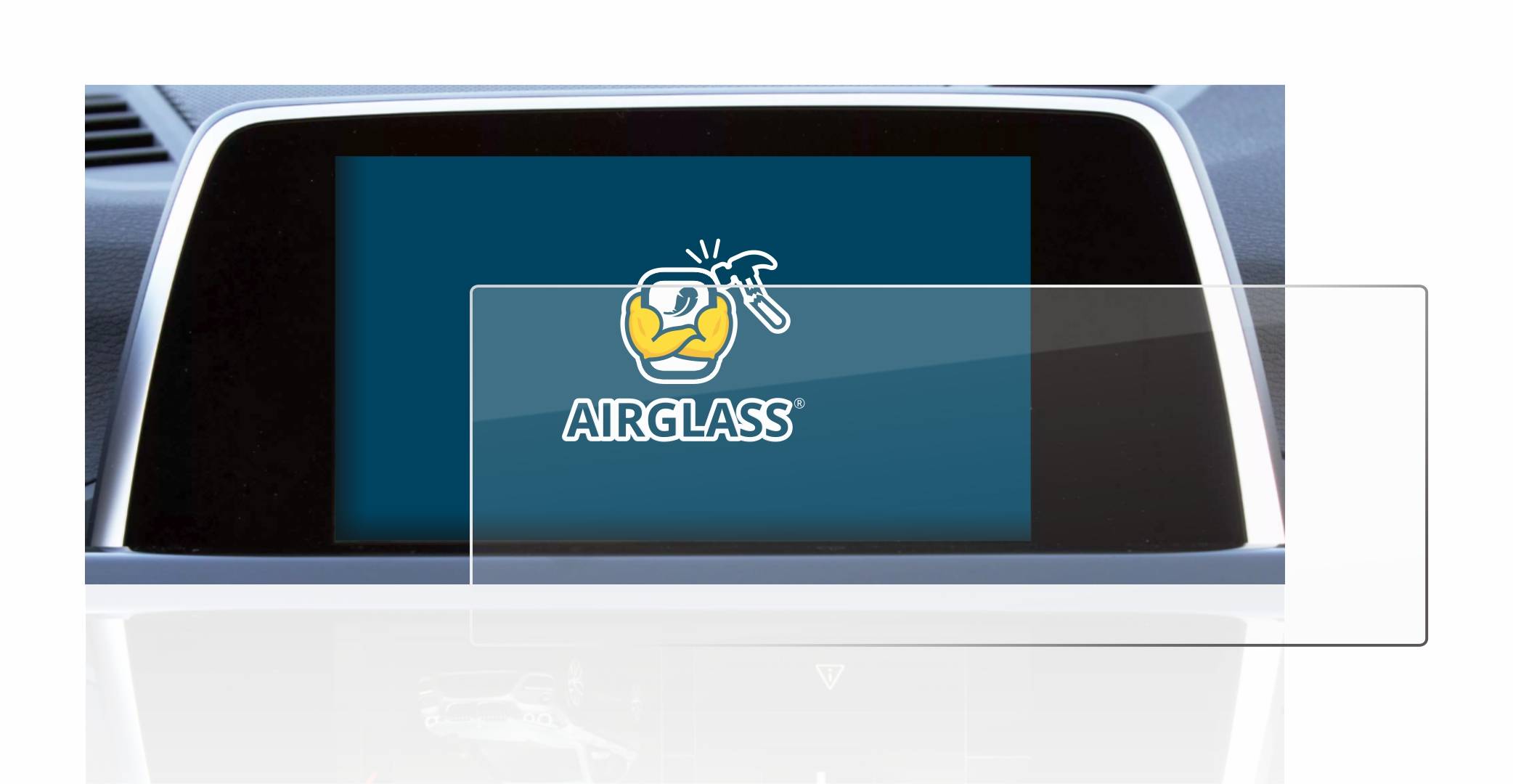 BROTECT AirGlass Glas Panzer-Folie für BMW 6 F13 Coupe 2011 iDrive Pro 10.2 - Schutzglas