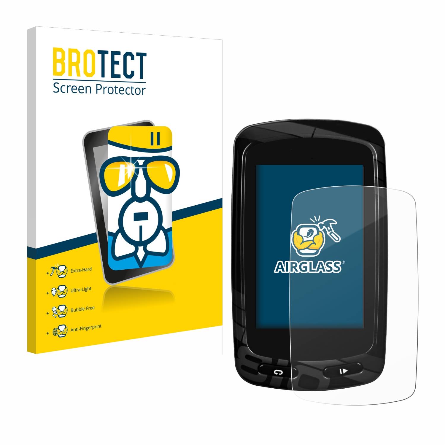 BROTECT AirGlass Glas Panzer-Folie für Garmin Edge 810 - Schutzglas