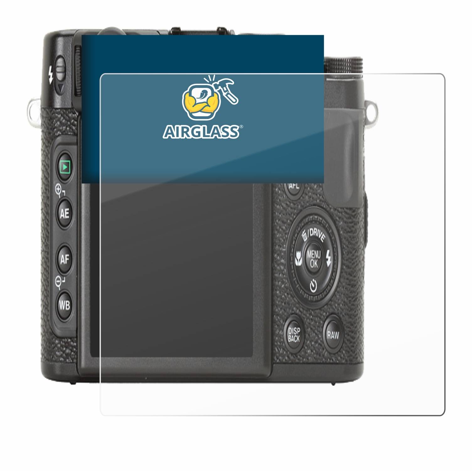 BROTECT AirGlass Glas Panzer-Folie für Fujifilm X10 - Schutzglas