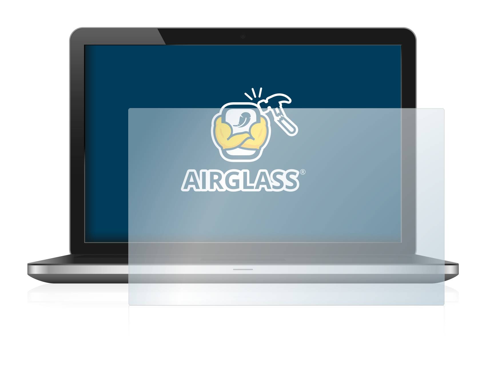 BROTECT AirGlass Glas Panzer-Folie für Standardgrößen mit 13.3 Zoll Displays [285 mm x 180 mm, 16:10] - Schutzglas