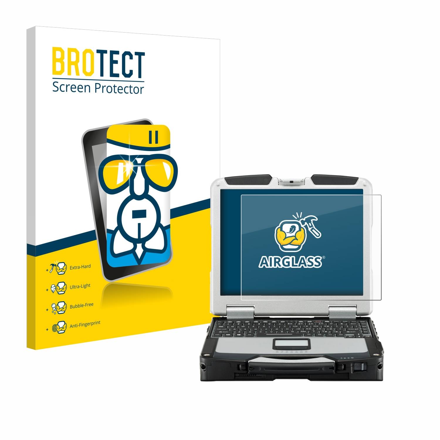 BROTECT AirGlass Glas Panzer-Folie für Panasonic Toughbook CF-31 Full Ruggedized - Schutzglas