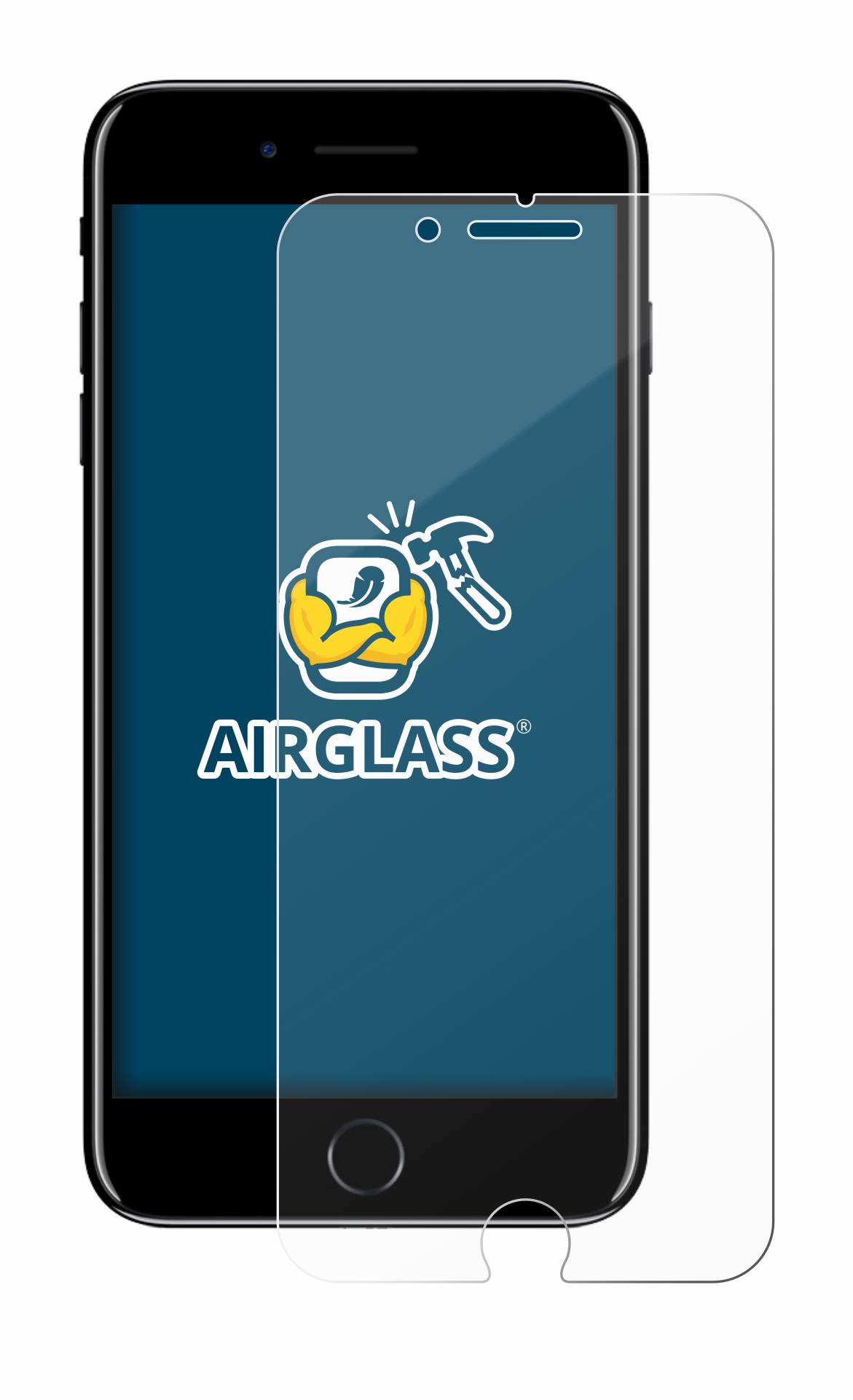 BROTECT AirGlass Glas Panzer-Folie für Apple iPhone 7 Plus - Schutzglas
