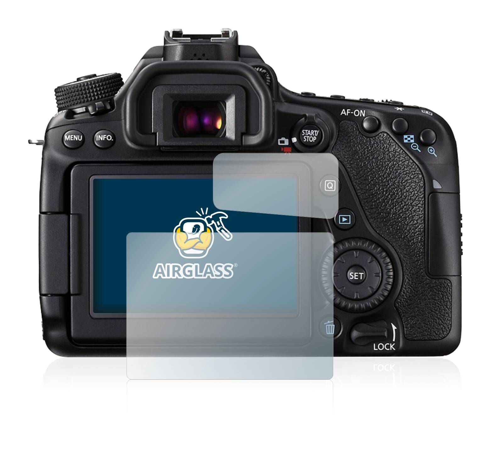 BROTECT AirGlass Glas Panzer-Folie für Canon EOS 80D - Schutzglas
