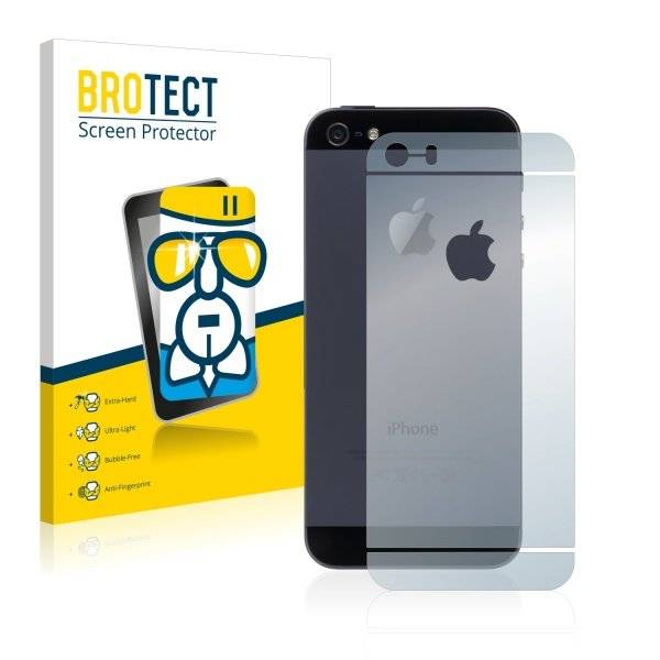 Panzerglasfolie Klar für Apple iPhone SE Rückseite (gesamte Fläche + LogoCut)
