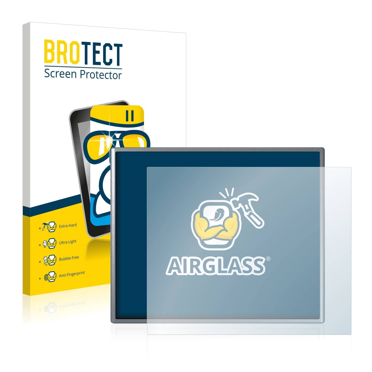 BROTECT AirGlass Glas Panzer-Folie für Siemens Simatic HMI KTP 400 Basic - Schutzglas