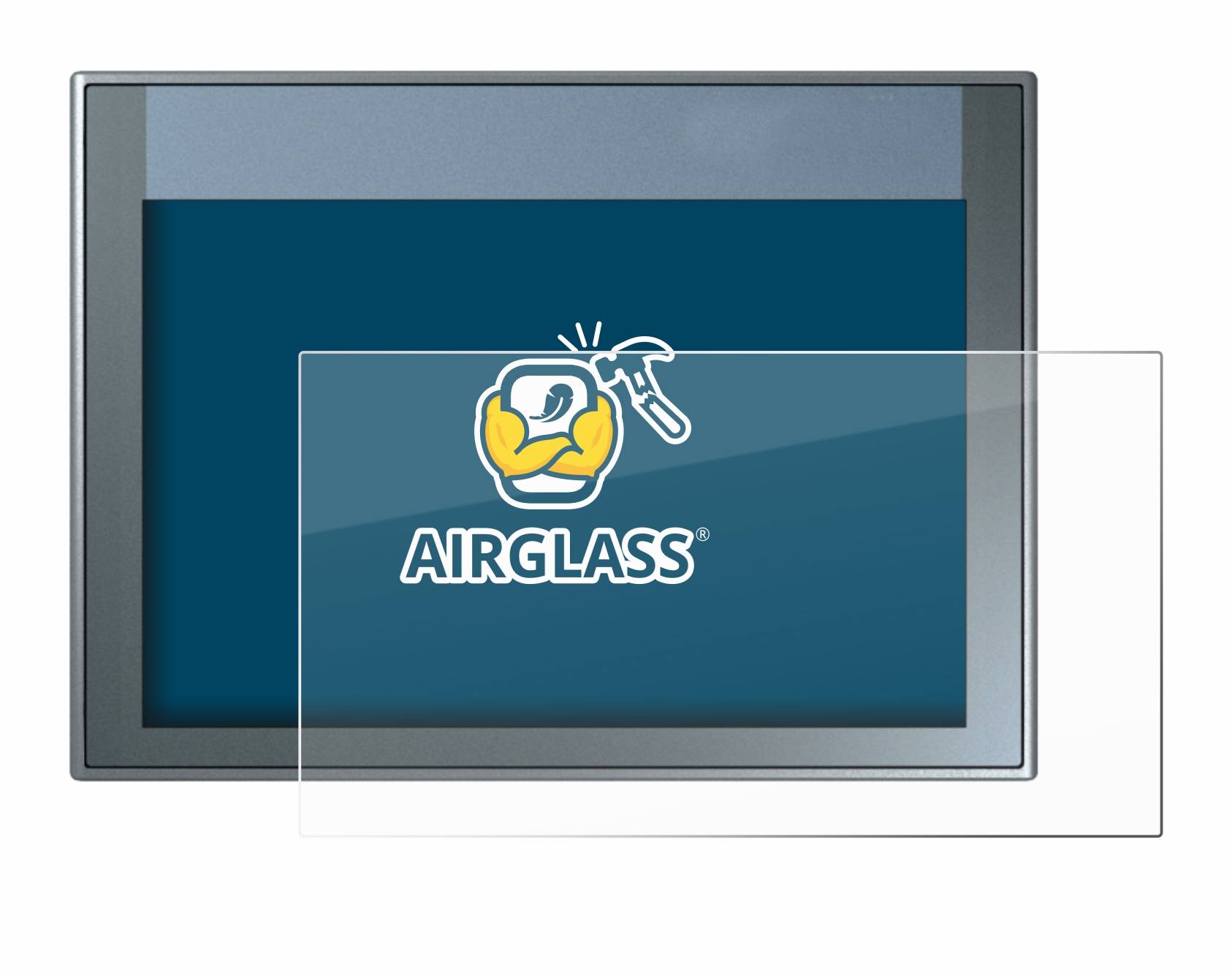 BROTECT AirGlass Glas Panzer-Folie für Siemens Simatic HMI KTP 700 Basic - Schutzglas