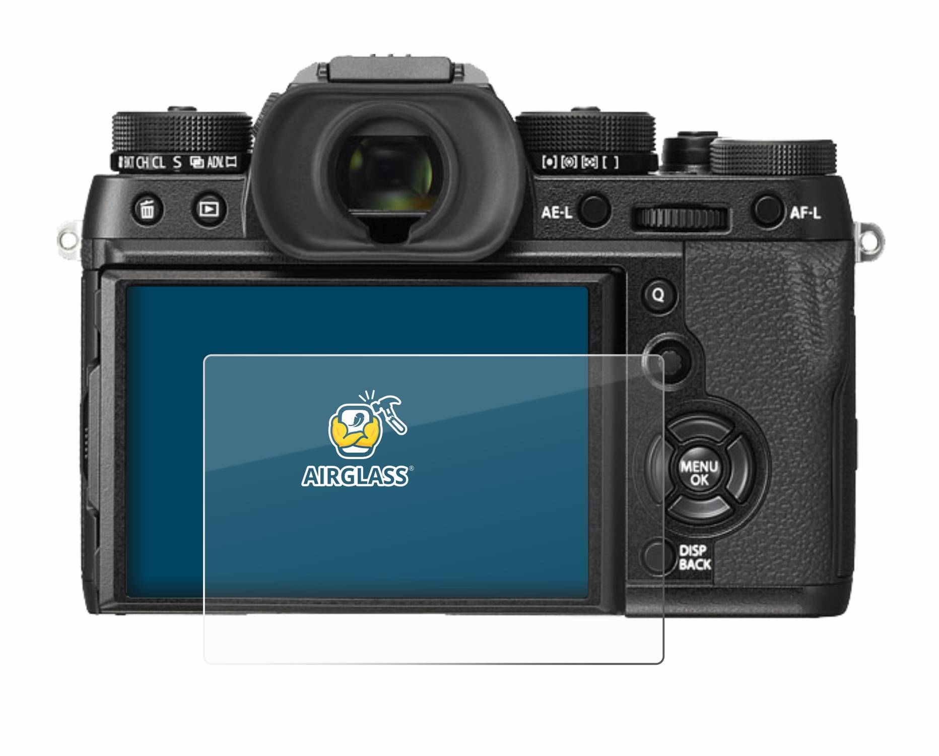 BROTECT AirGlass Glas Panzer-Folie für Fujifilm X-T2 - Schutzglas