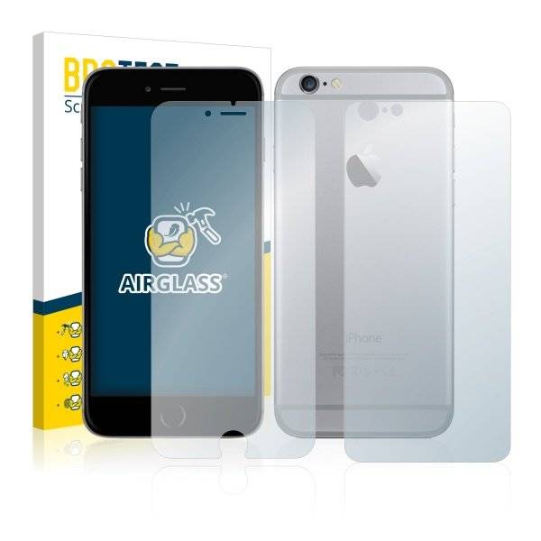 Panzerglasfolie Klar für Apple iPhone 6S Plus (Vorder + Rückseite)