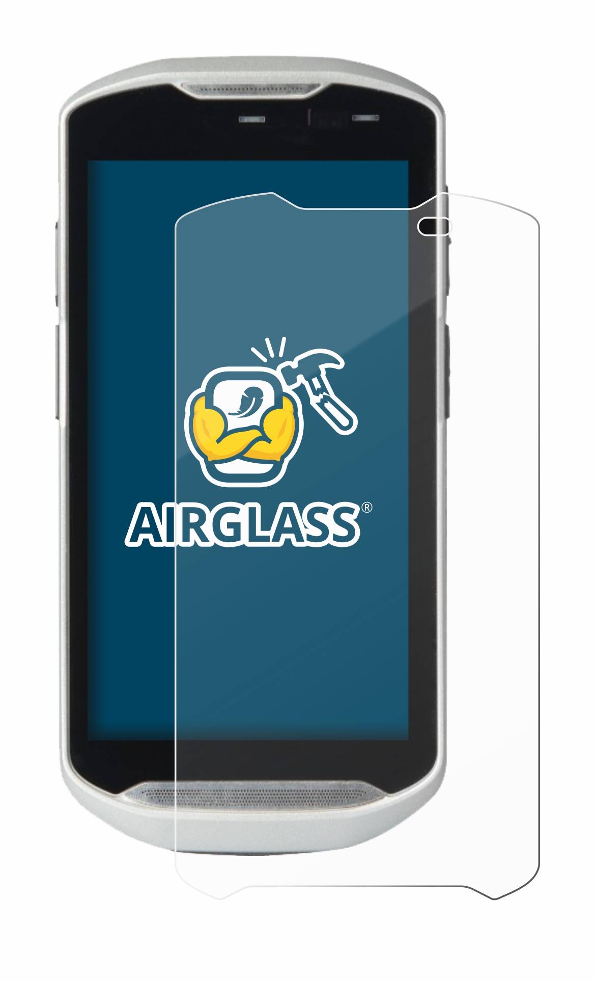 BROTECT AirGlass Glas Panzer-Folie für Zebra TC51 - Schutzglas