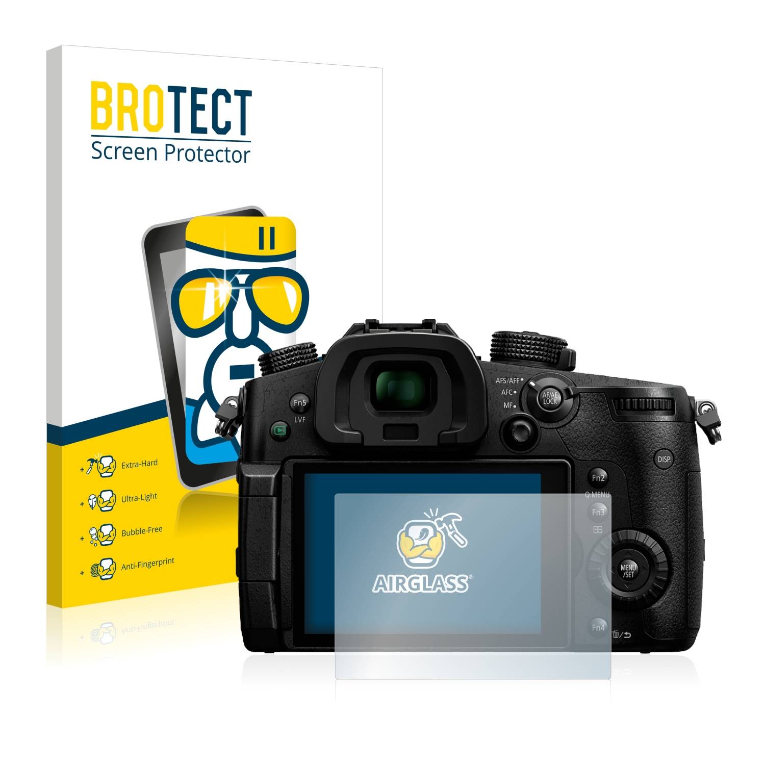 BROTECT AirGlass Glas Panzer-Folie für Panasonic Lumix DC-GH5 - Schutzglas
