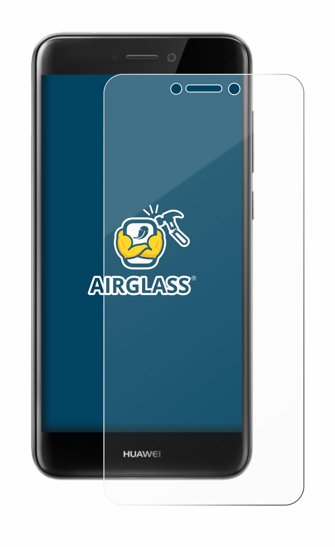 BROTECT AirGlass Glas Panzer-Folie für Huawei P8 Lite 2017 - Schutzglas